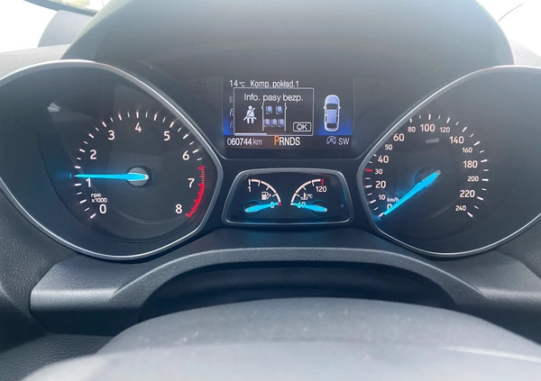 Ford Kuga cena 96900 przebieg: 60744, rok produkcji 2019 z Sławków małe 121